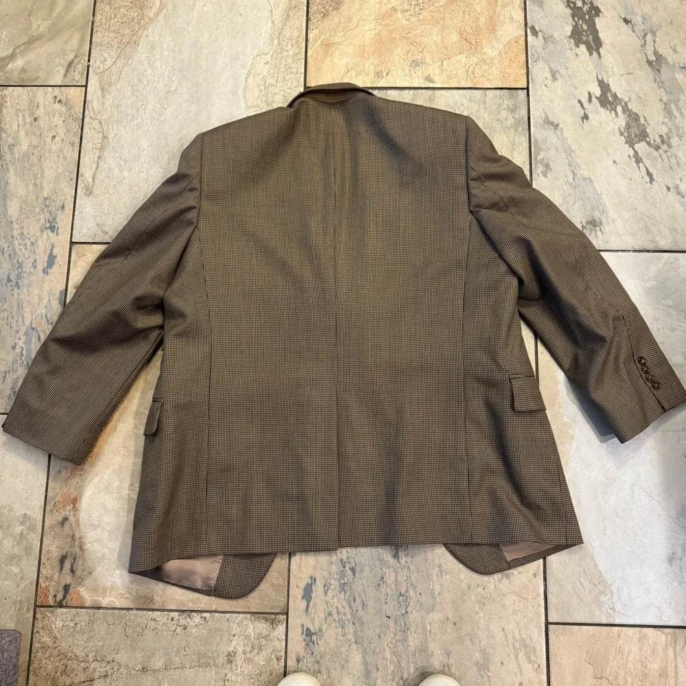Jos. A Bank 100% Wool‎ Suit Jacket Blazer Beige Size 44R